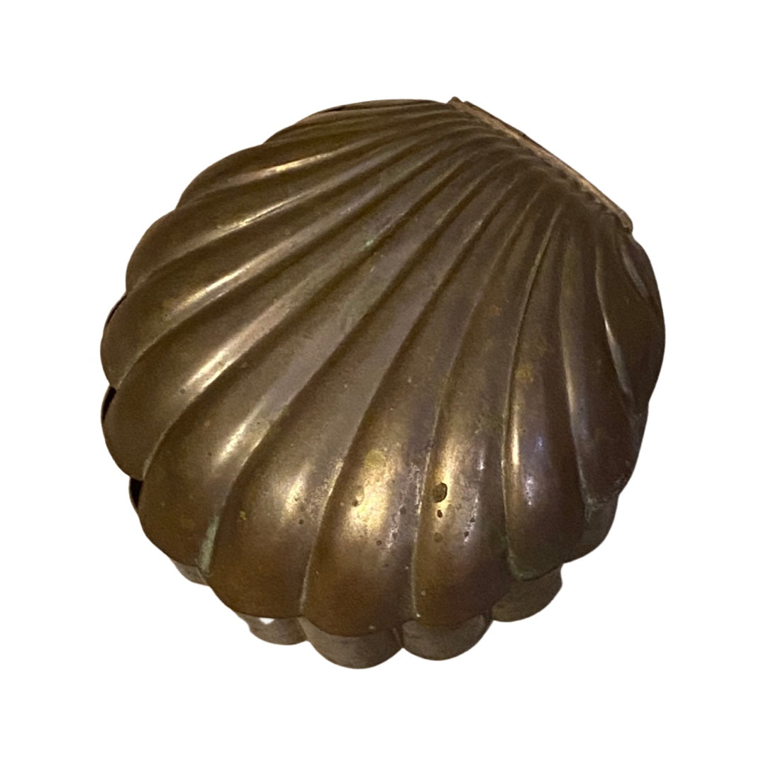 Brass Clam Shell Box