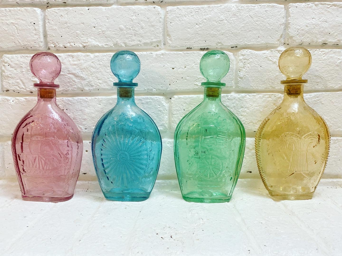 Colorful Glass Decanters