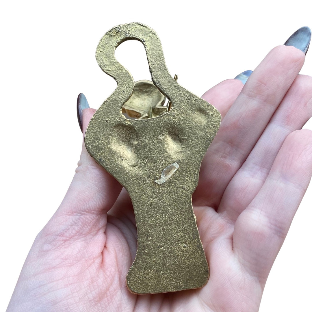 Popeye and Olive Oyl Brass Clips