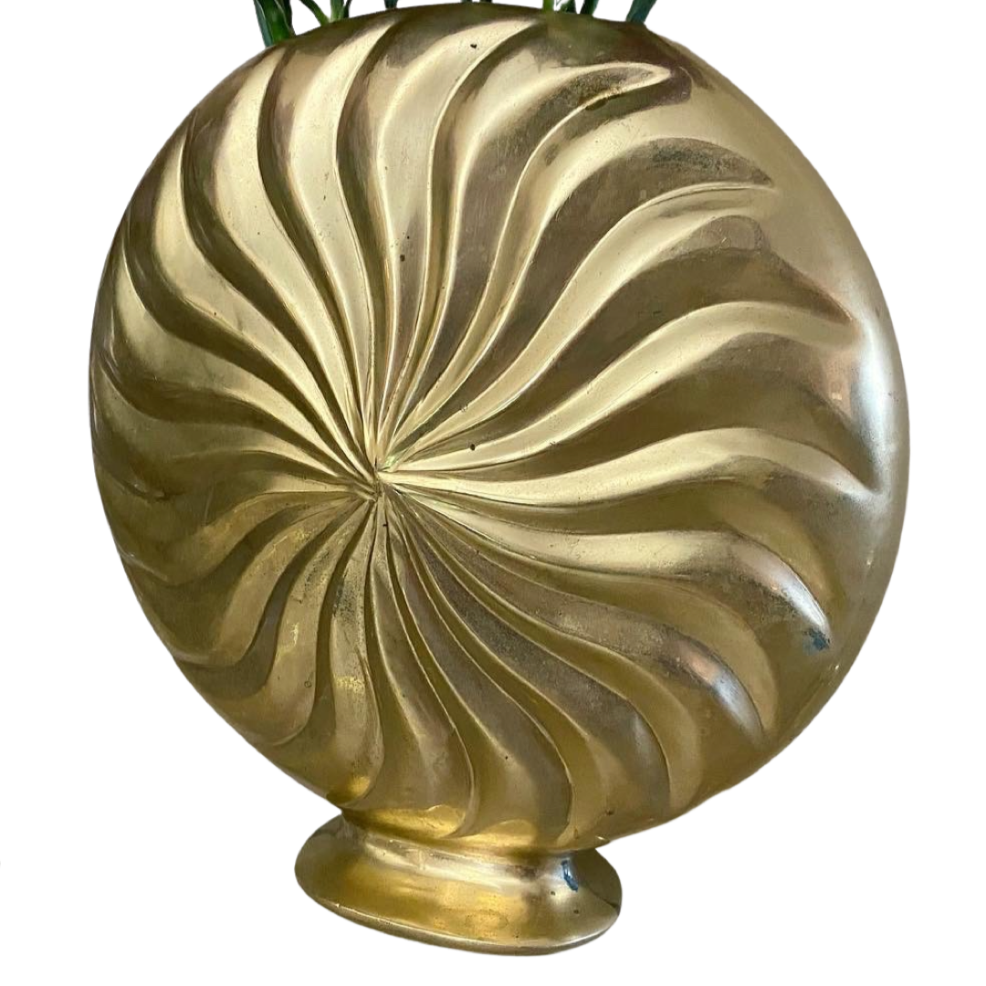 Brass Circular Vase