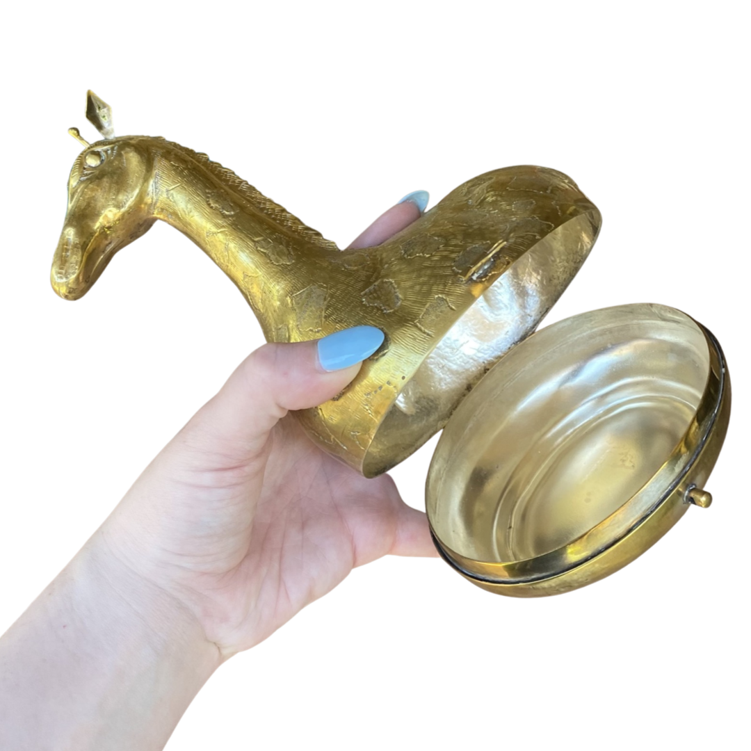 Brass Giraffe Box