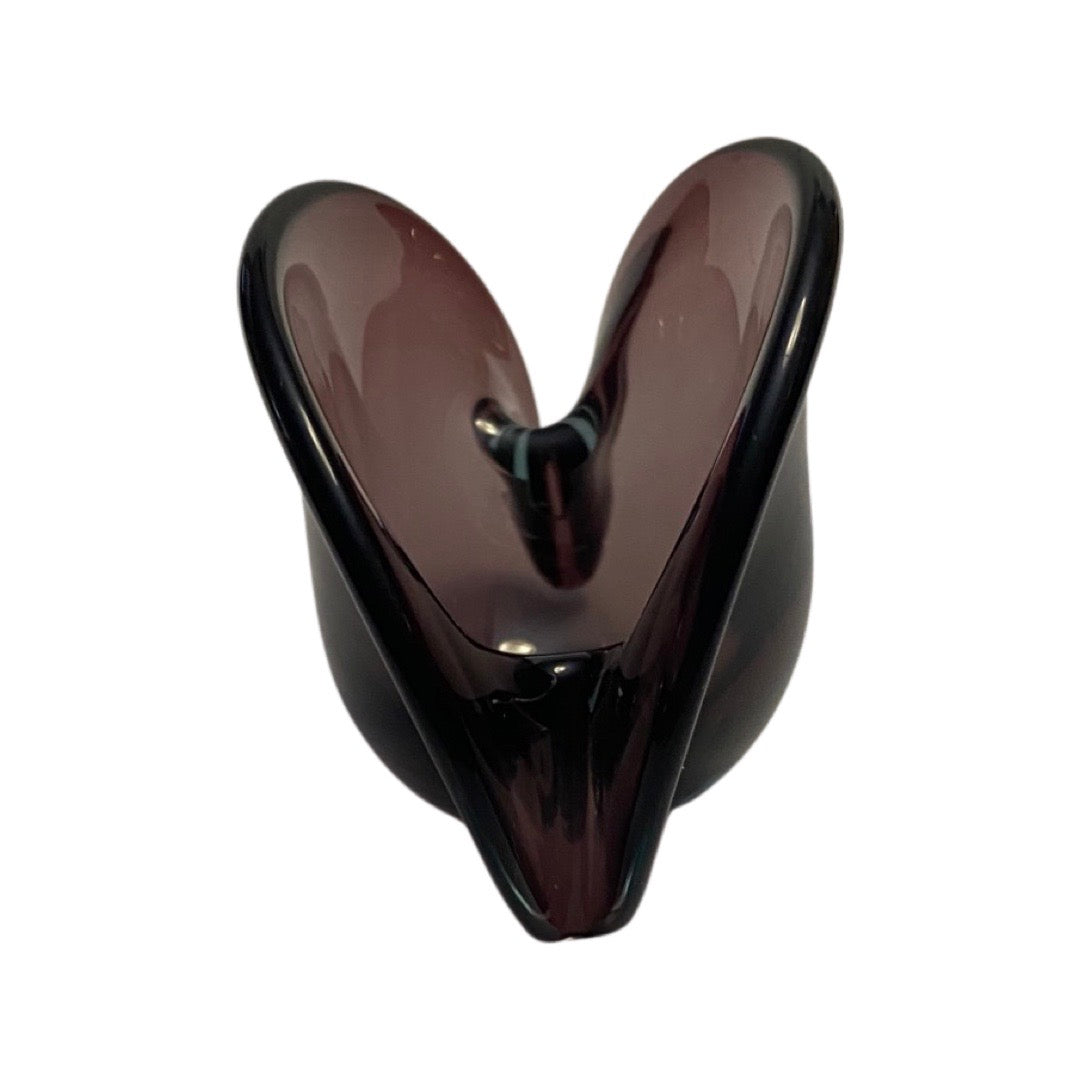 Purple Murano Glass Clam Shell