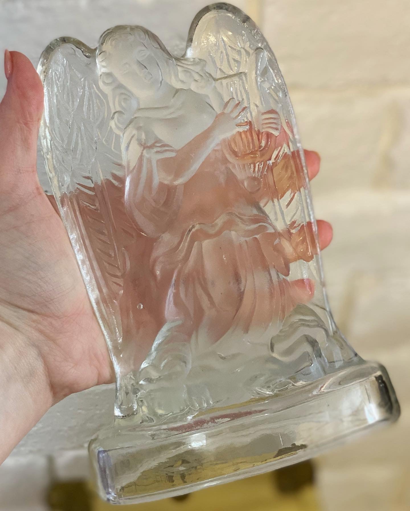 Glass Angel Votive
