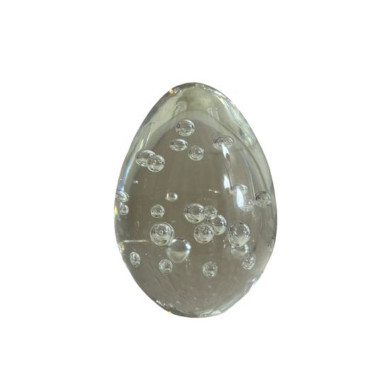 Art Glass Egg Paperweight