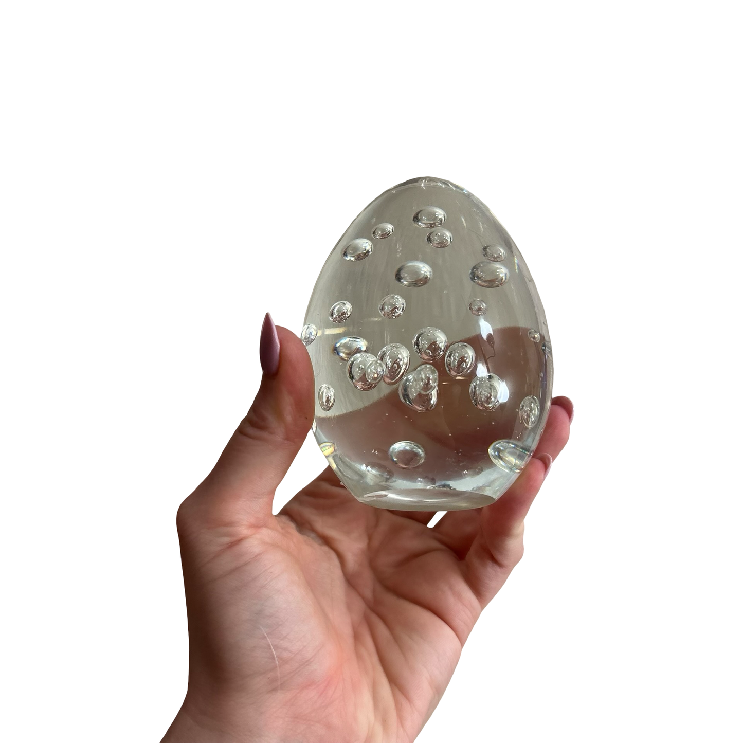 Art Glass Egg Paperweight
