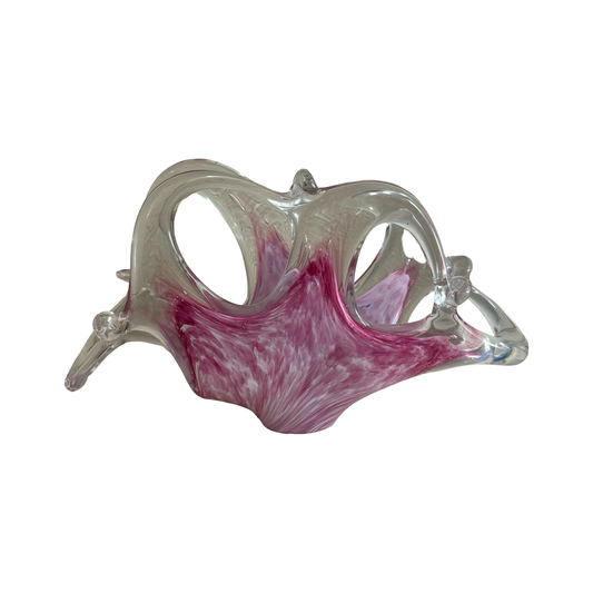 Pink Murano Glass Napkin Holder