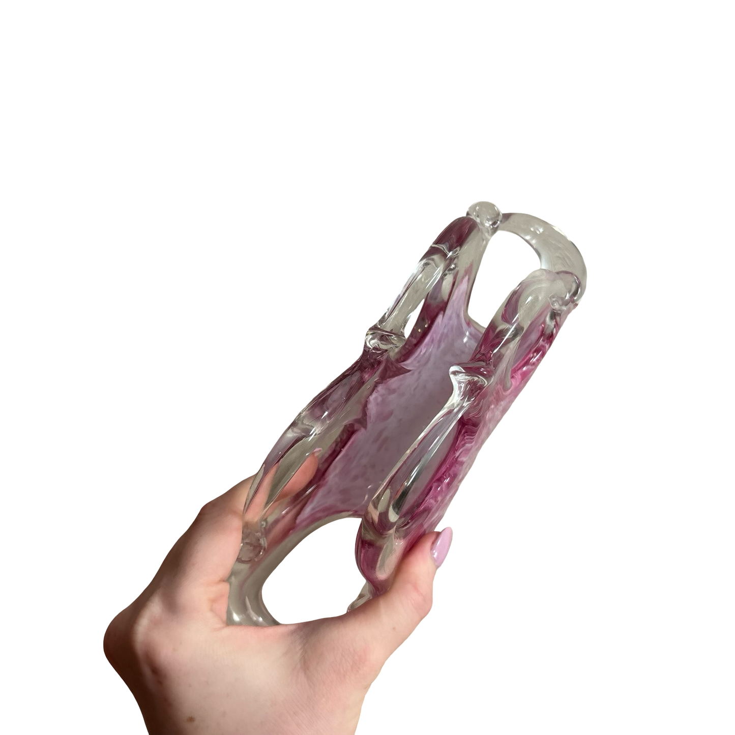 Pink Murano Glass Napkin Holder