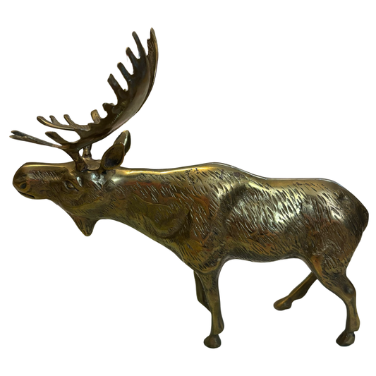 Huge Brass Moose