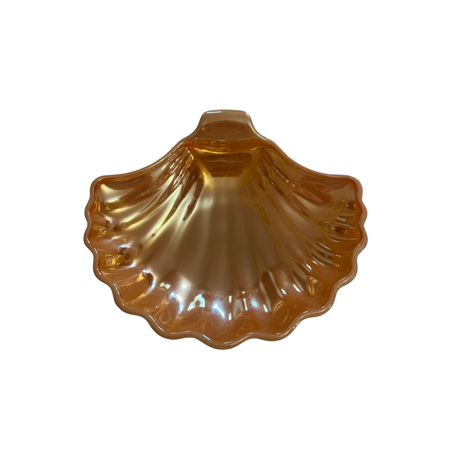 Fire King Peach Luster Shell Dish by Anchor Hocking