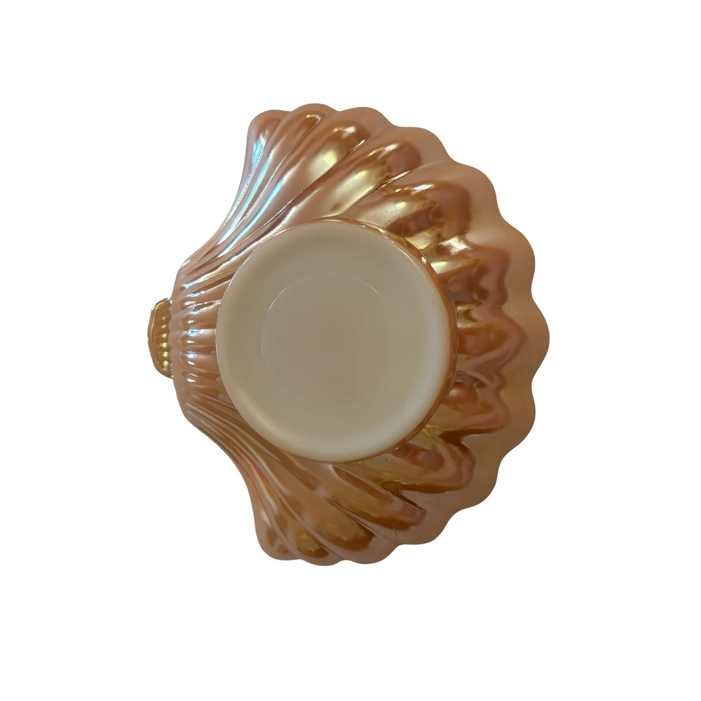 Fire King Peach Luster Shell Dish by Anchor Hocking