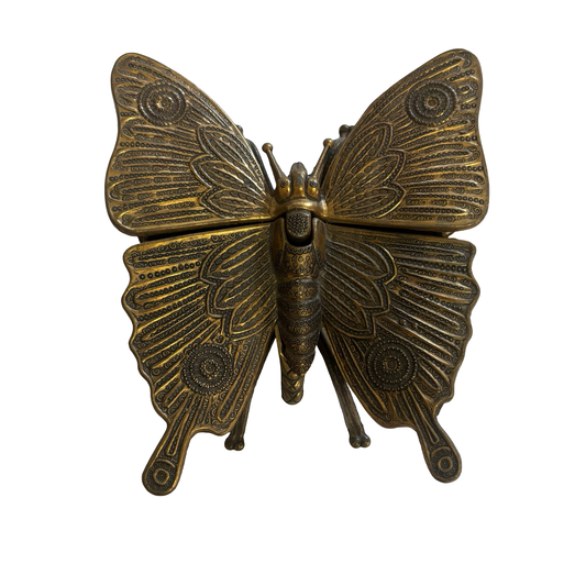 Cast Brass Butterfly Box