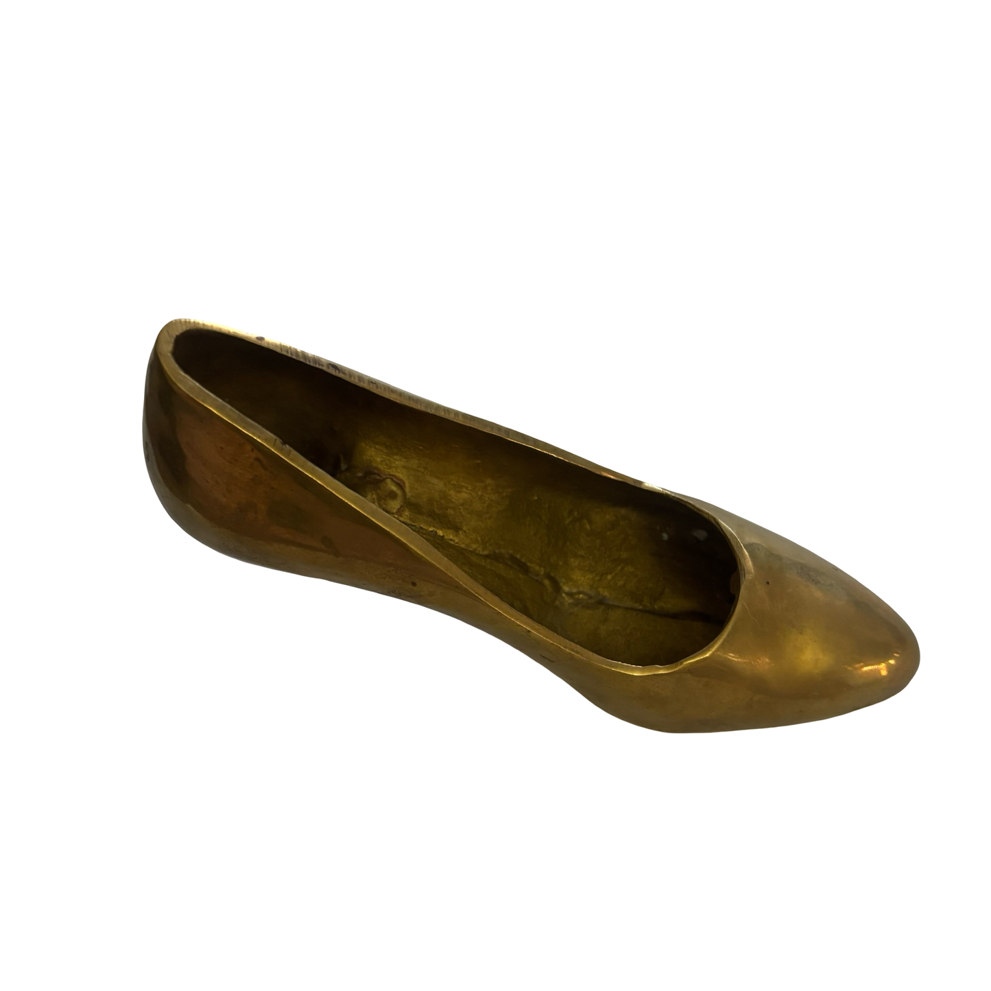 Brass High Heeled Shoe