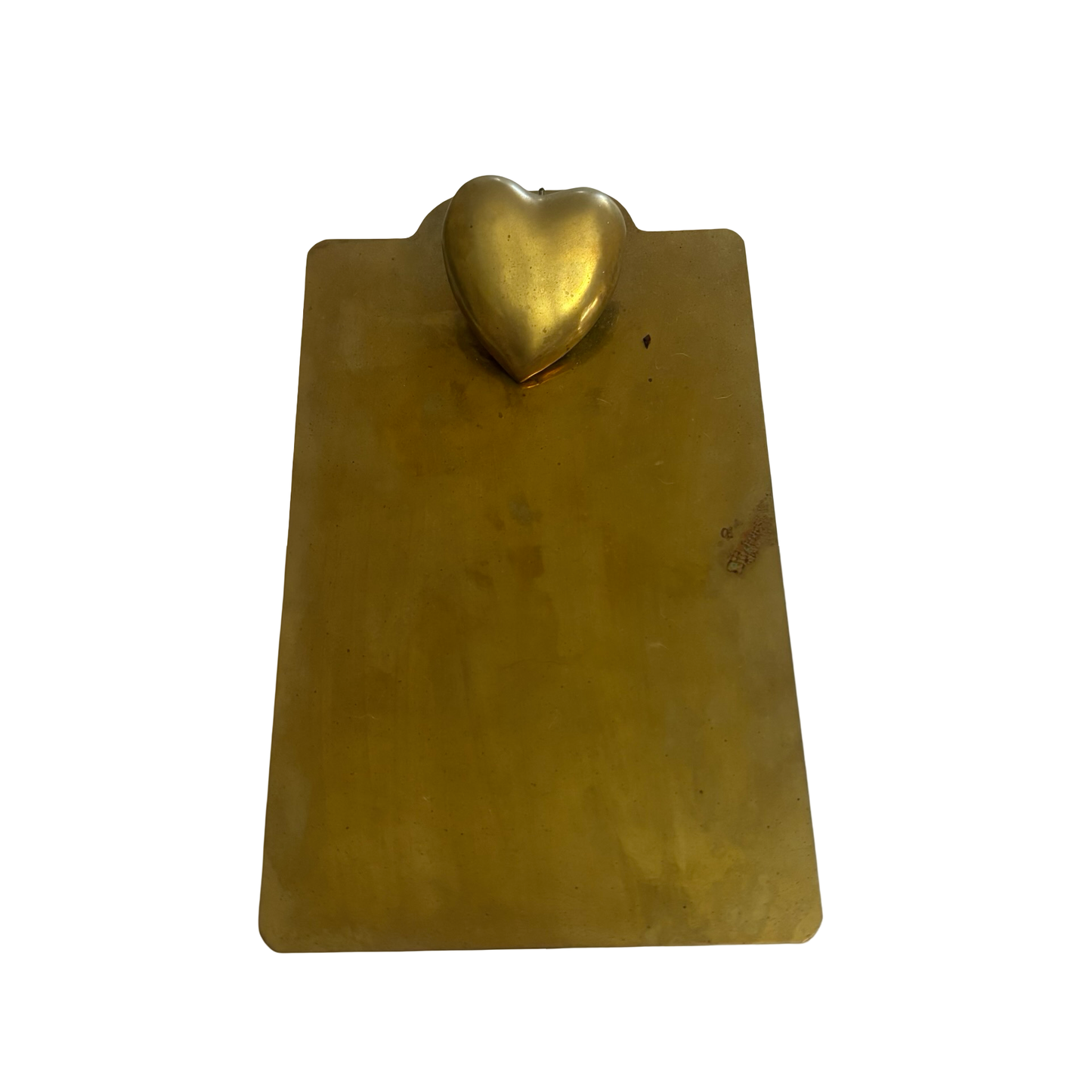 Brass Heart Clipboard