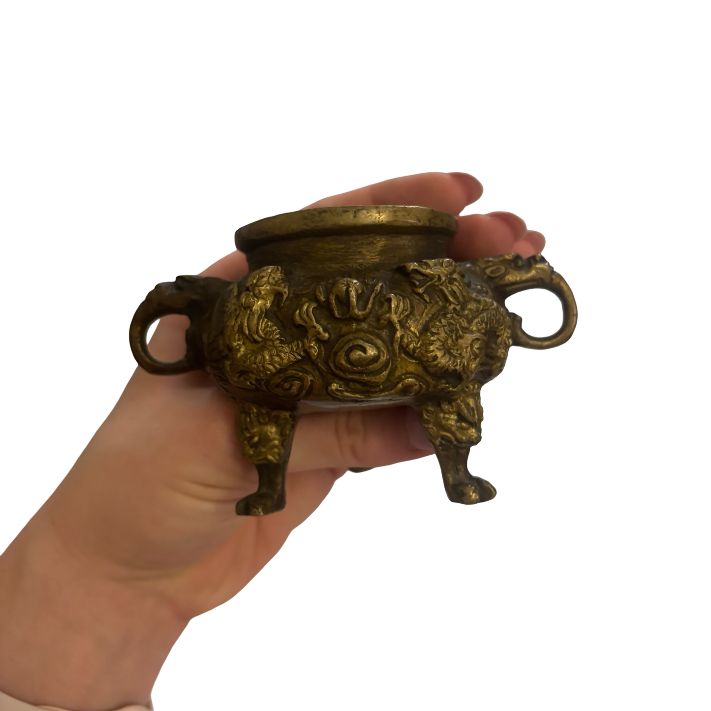 Brass Dragon Pot