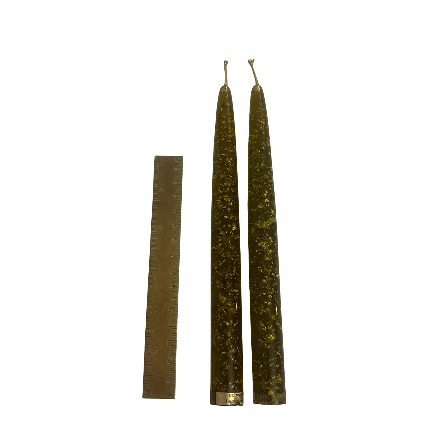 Pair of Green Lucite Candles