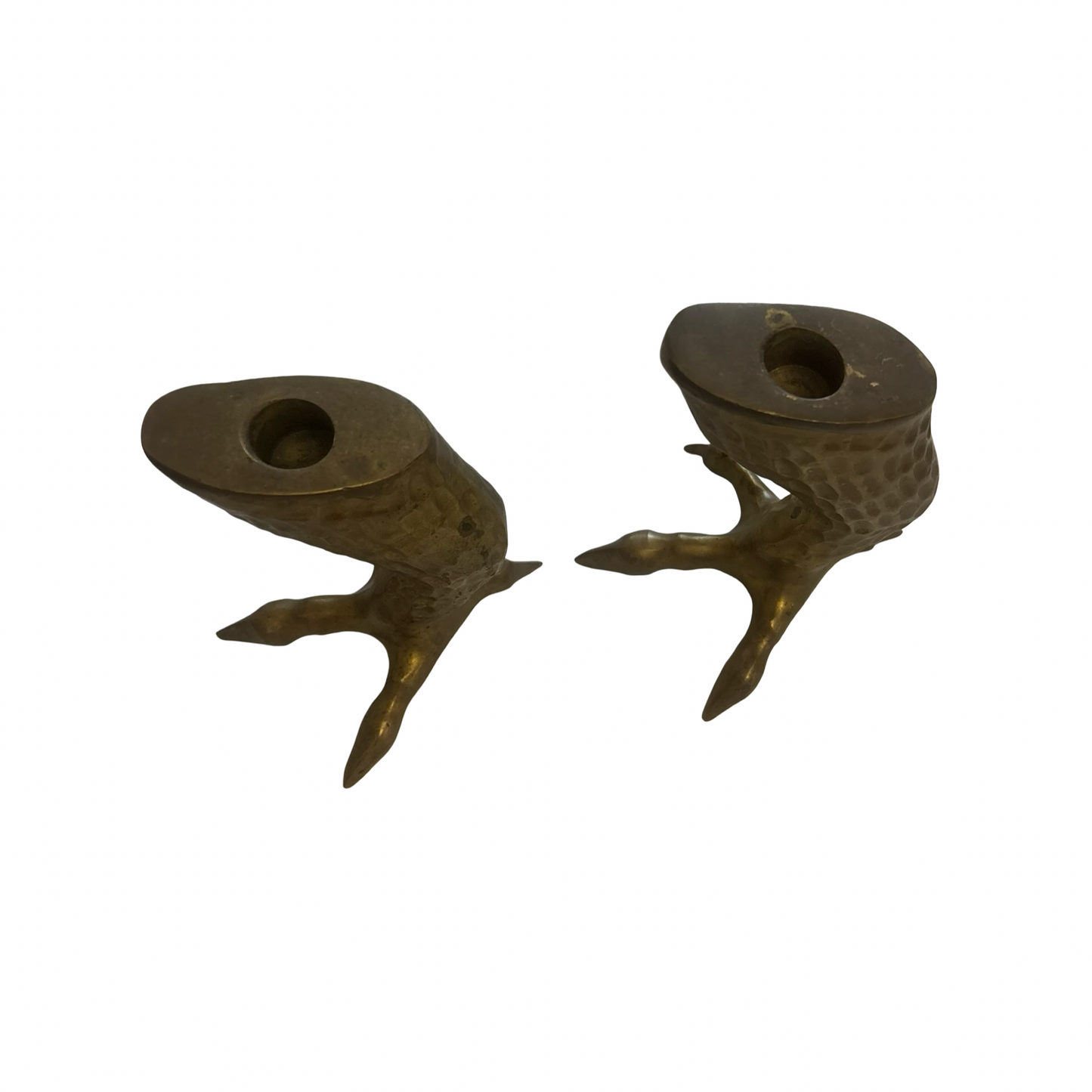 Pair of Brass Talon Candlesticks