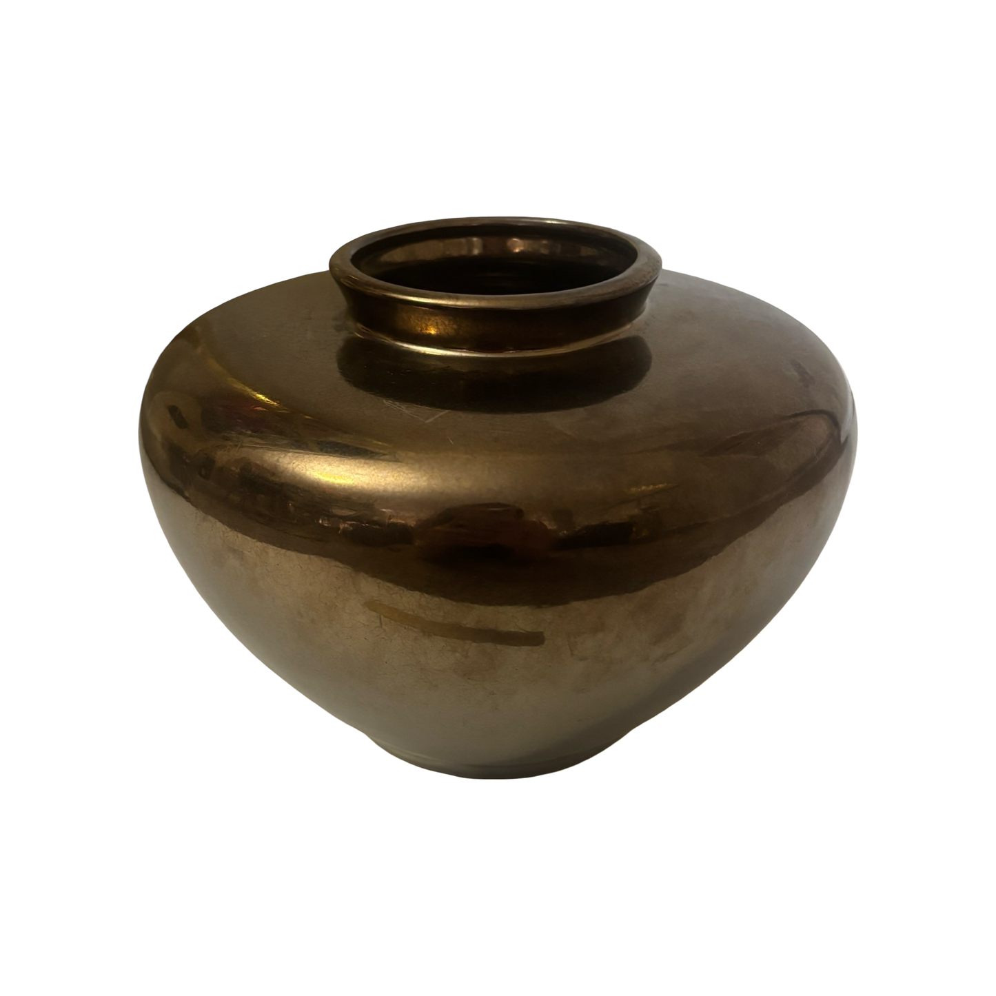 Large Metallic Haeger Vase