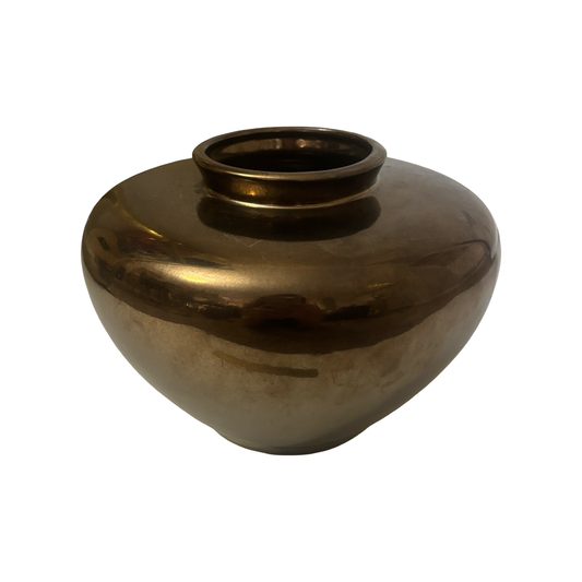 Large Metallic Haeger Vase