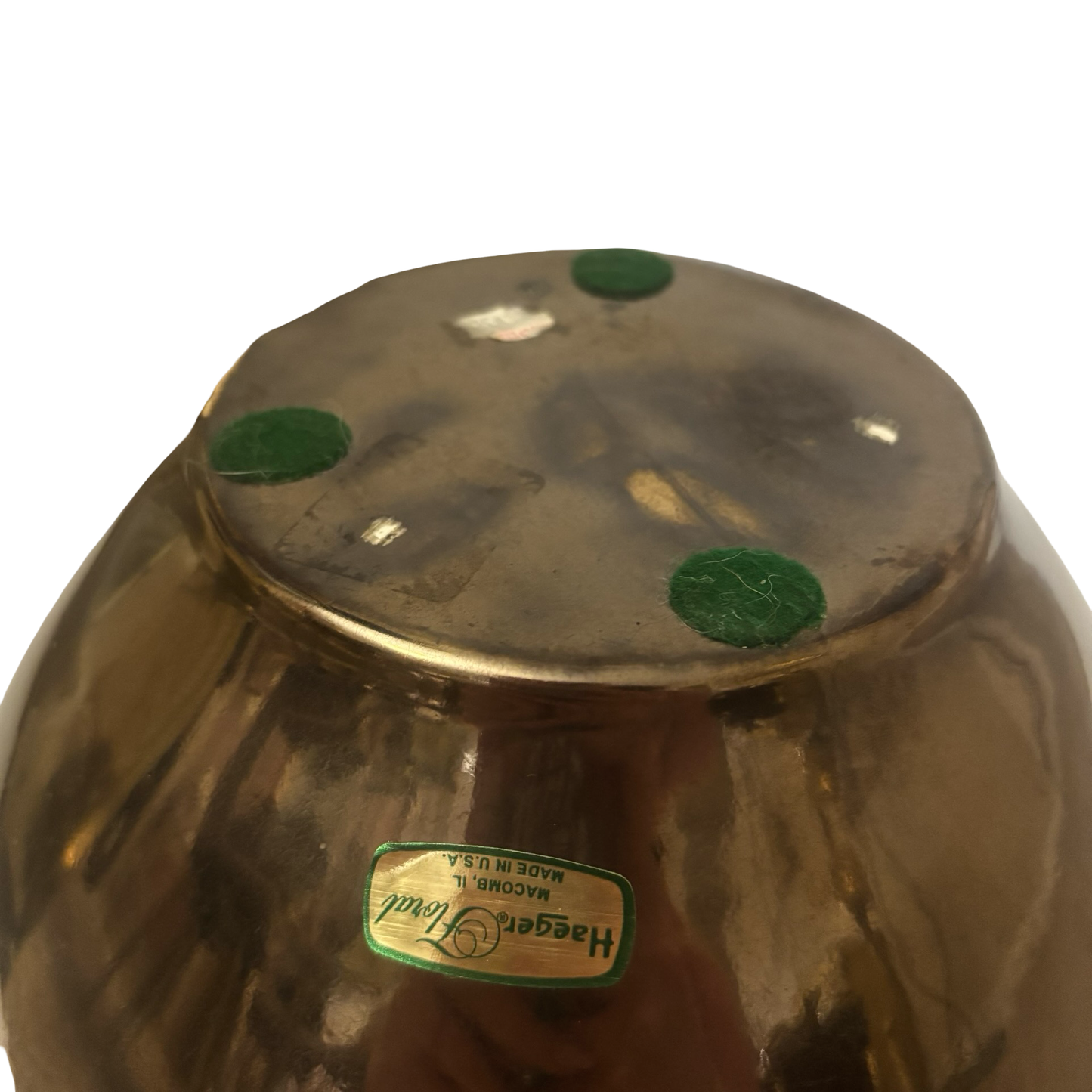 Large Metallic Haeger Vase