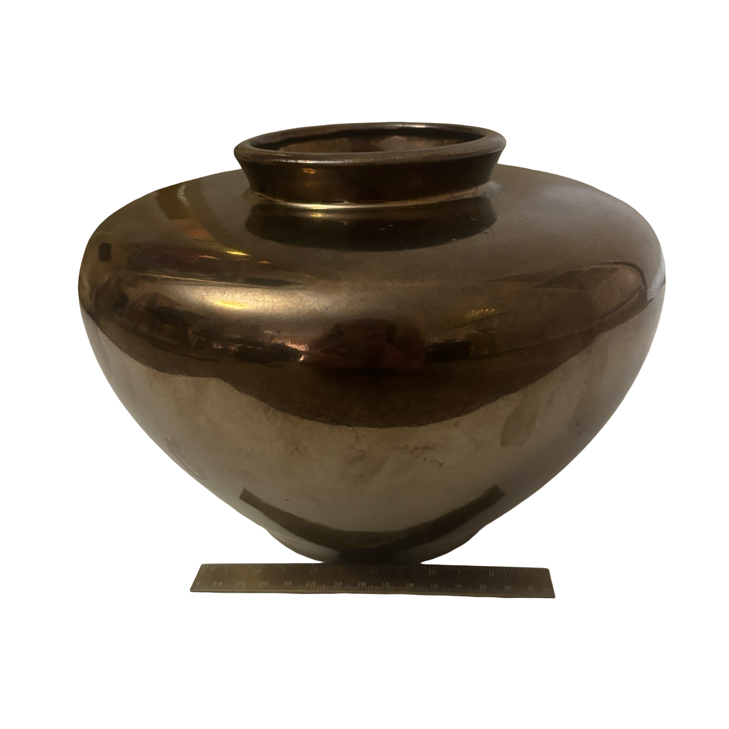 Large Metallic Haeger Vase