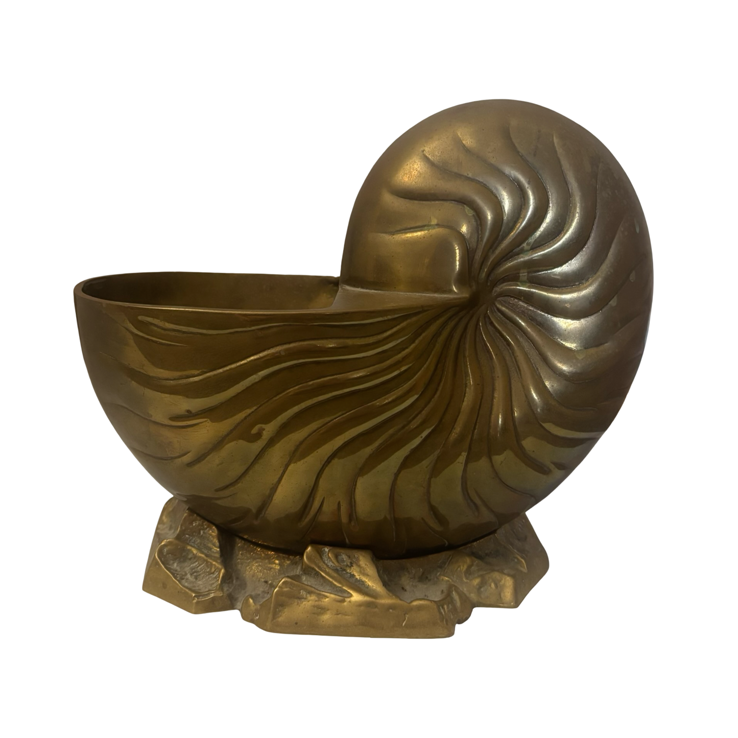 Huge Brass Nautilus Planter
