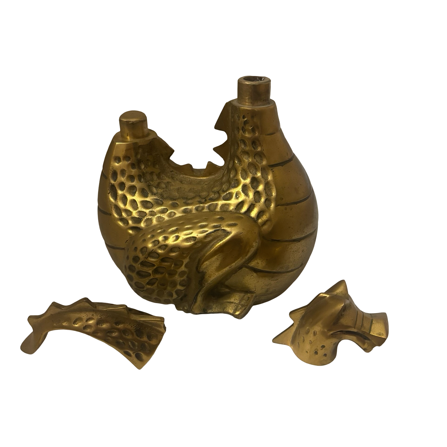 Brass Puff The Magic Dragon Wood Stove Humidifier
