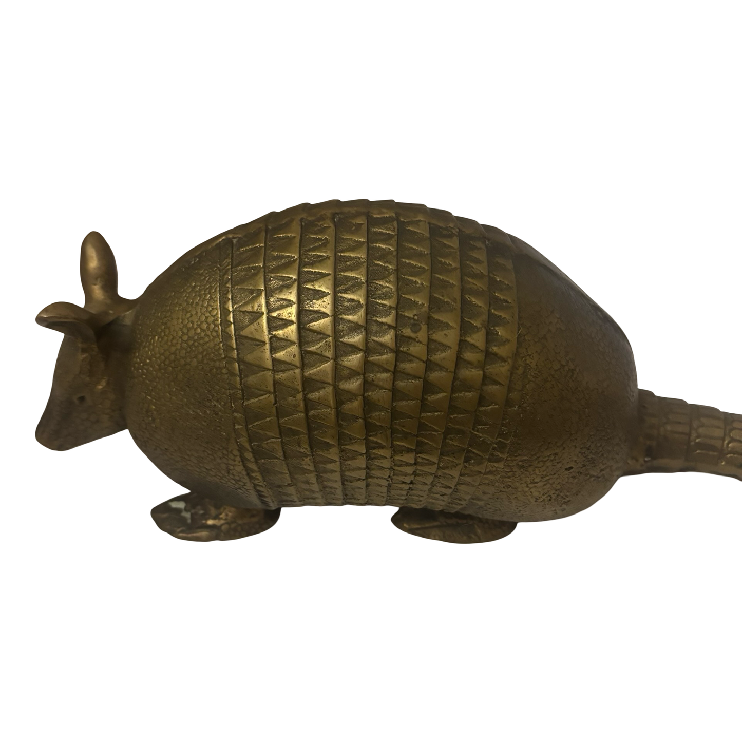 Life Sized Brass Armadillo