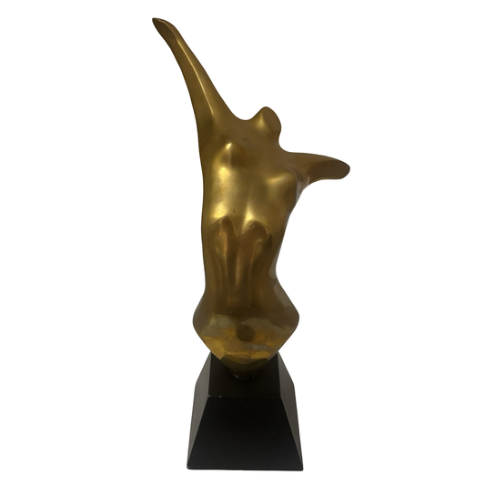 Brass Nude Woman Sculpture