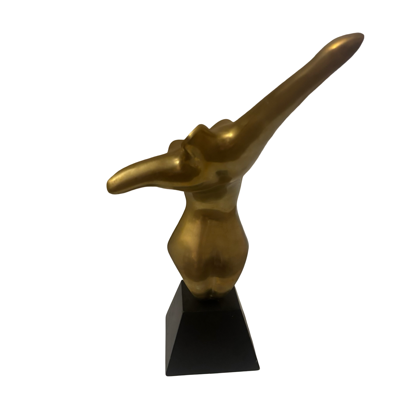 Brass Nude Woman Sculpture