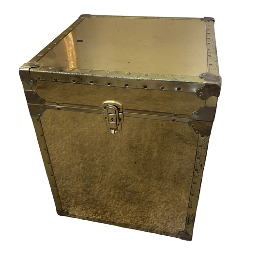 (Local Pickup Only) Brass Steamer Trunk
