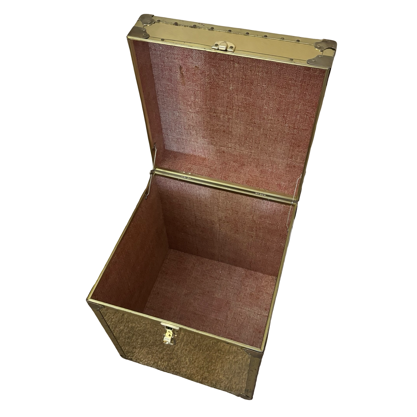 (Local Pickup Only) Brass Steamer Trunk