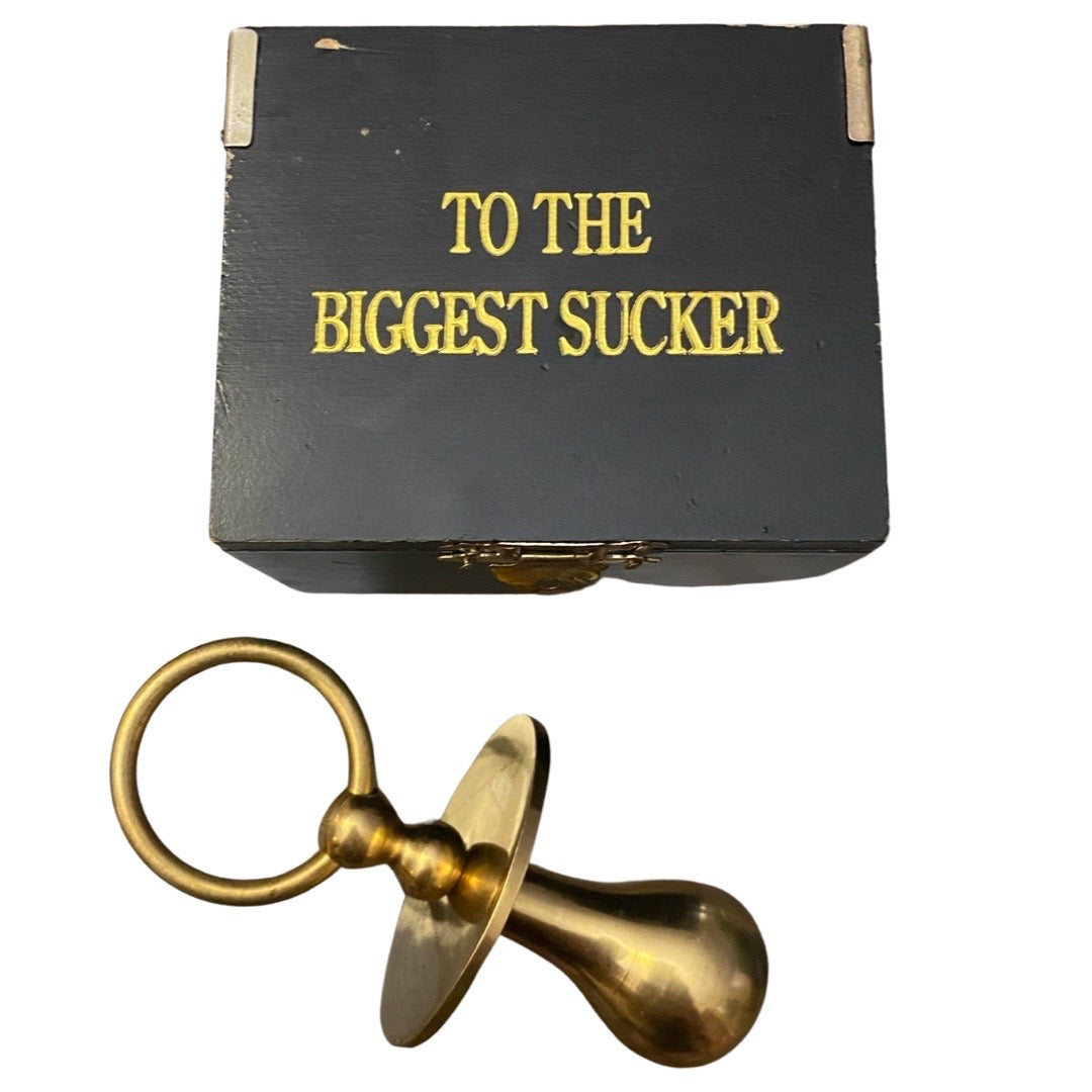 Brass Pacifier with Themed Box