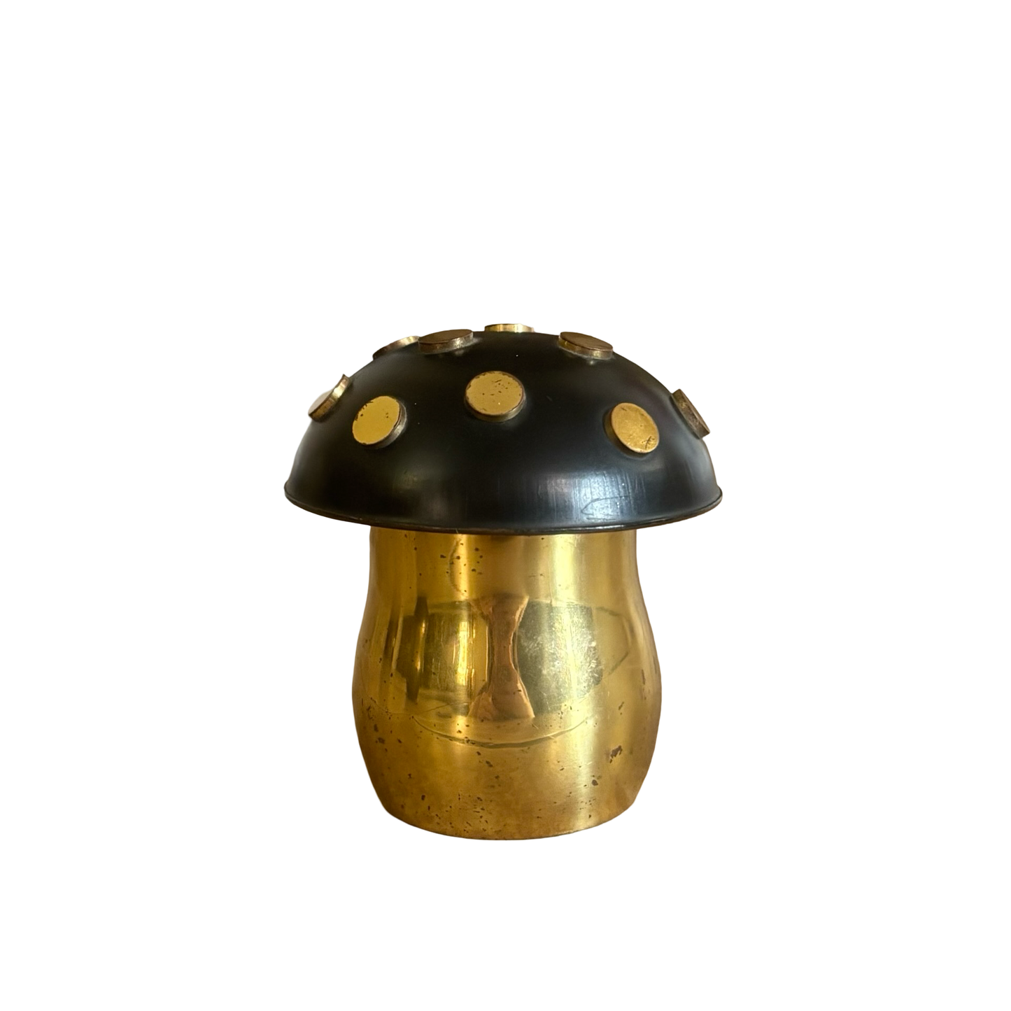 Brass Mushroom Snuff Box