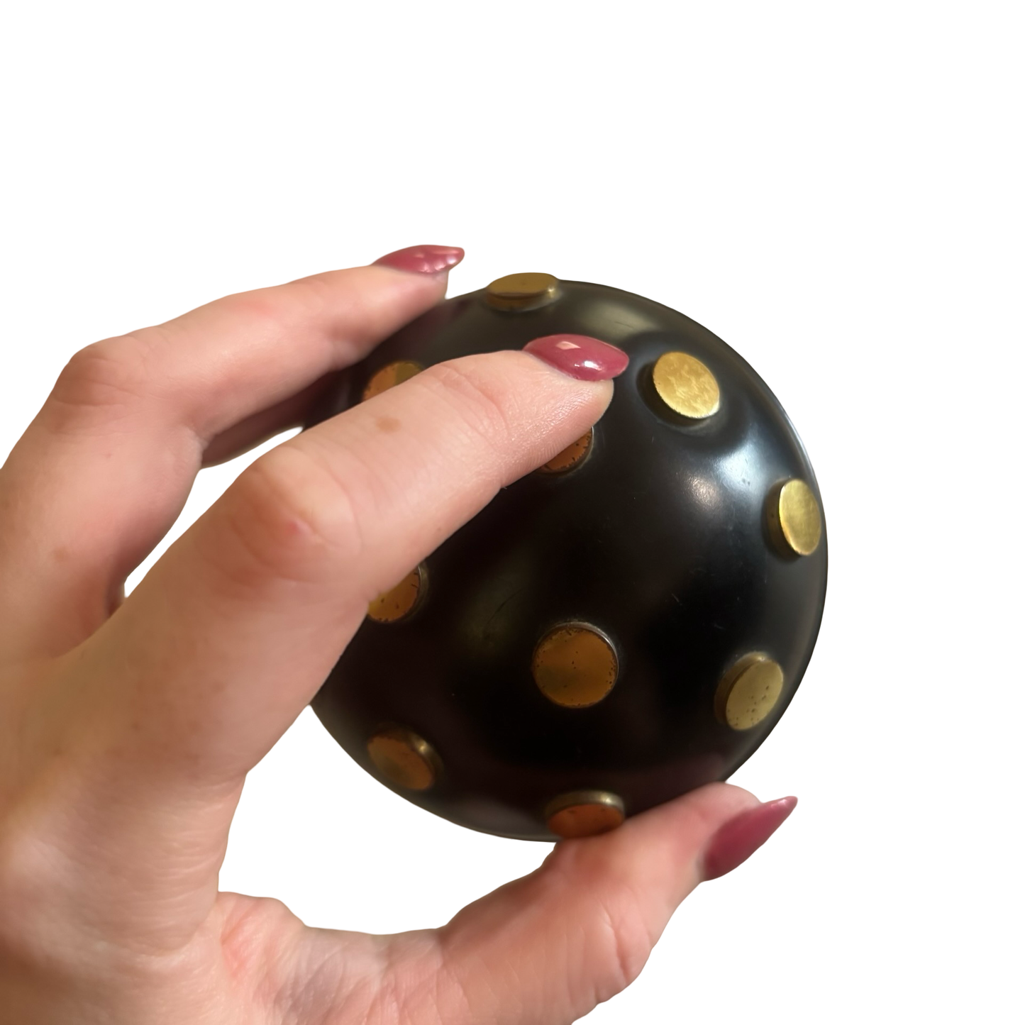 Brass Mushroom Snuff Box