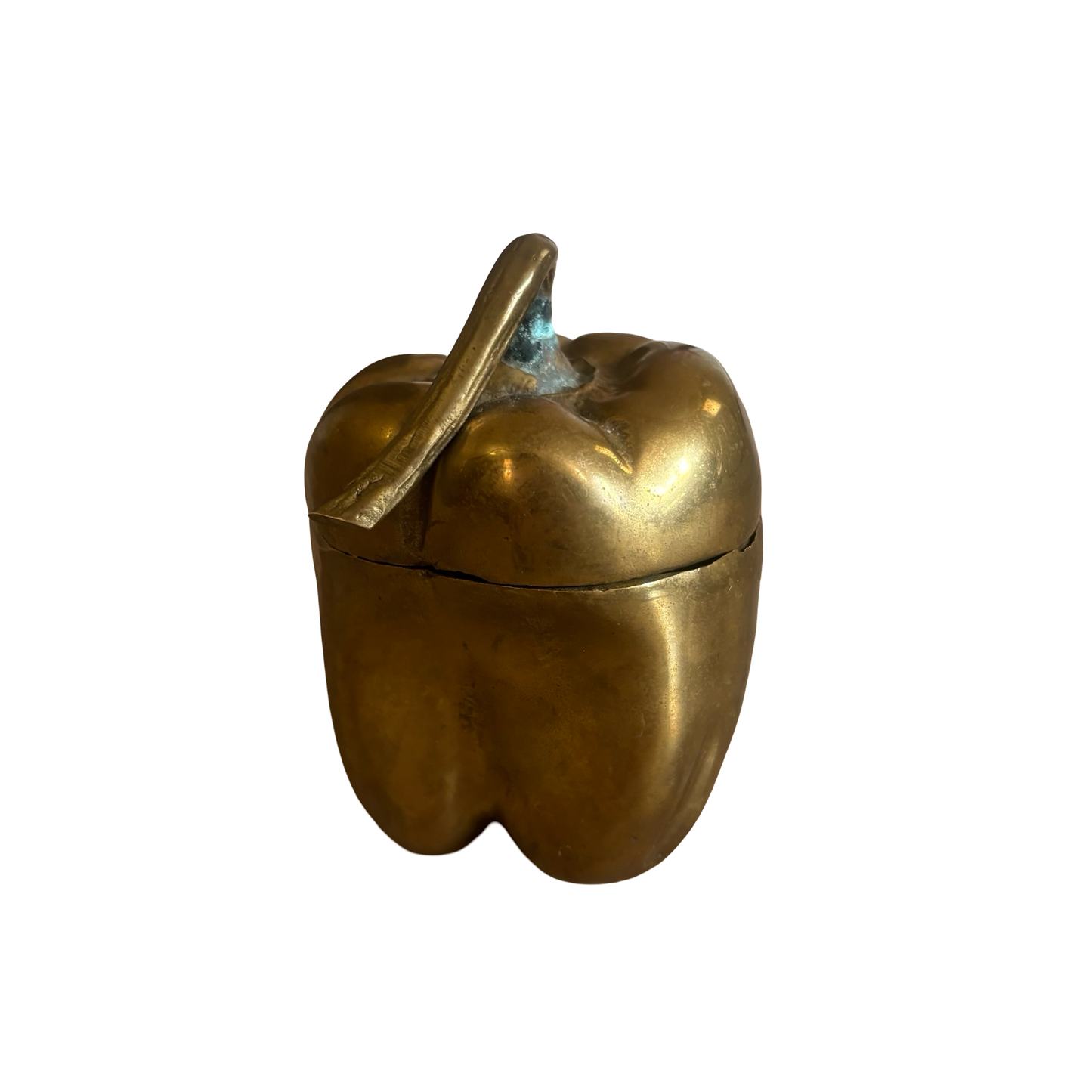 Brass Bell Pepper Box