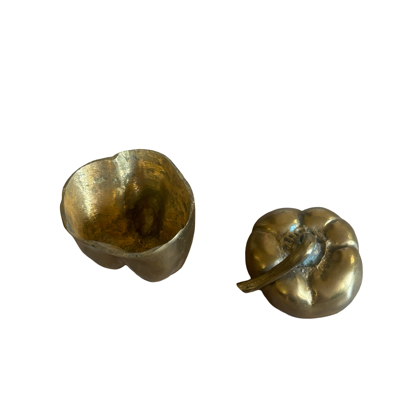 Brass Bell Pepper Box