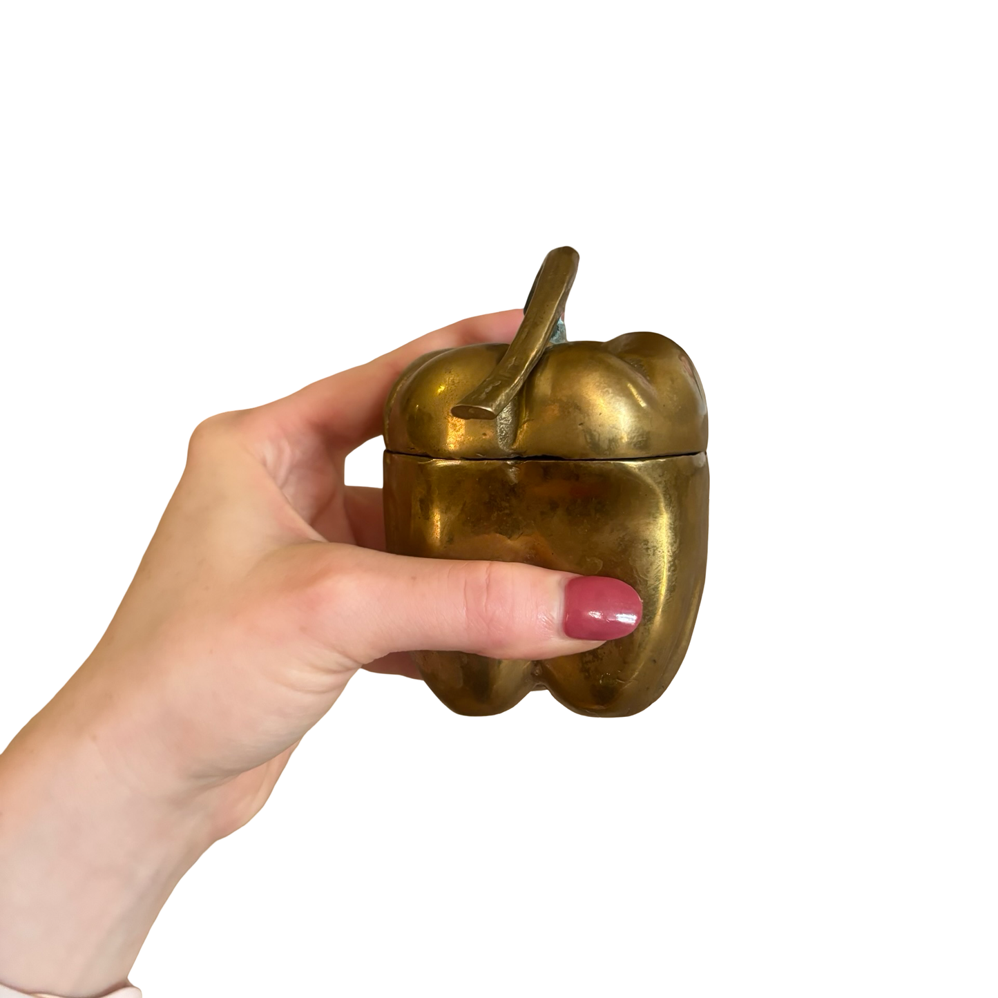 Brass Bell Pepper Box