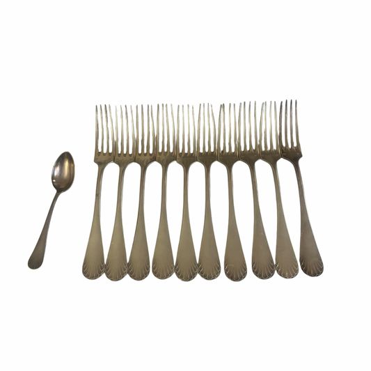 Shell Dining Fork Set of 10