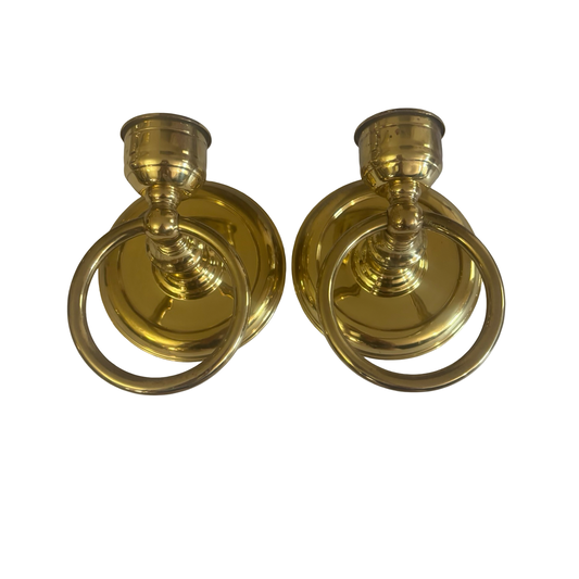 Brass Wall Sconce Pair