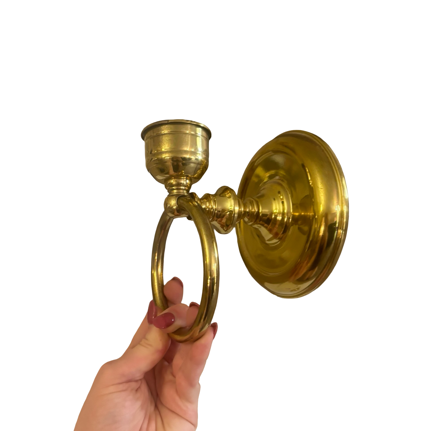 Brass Wall Sconce Pair