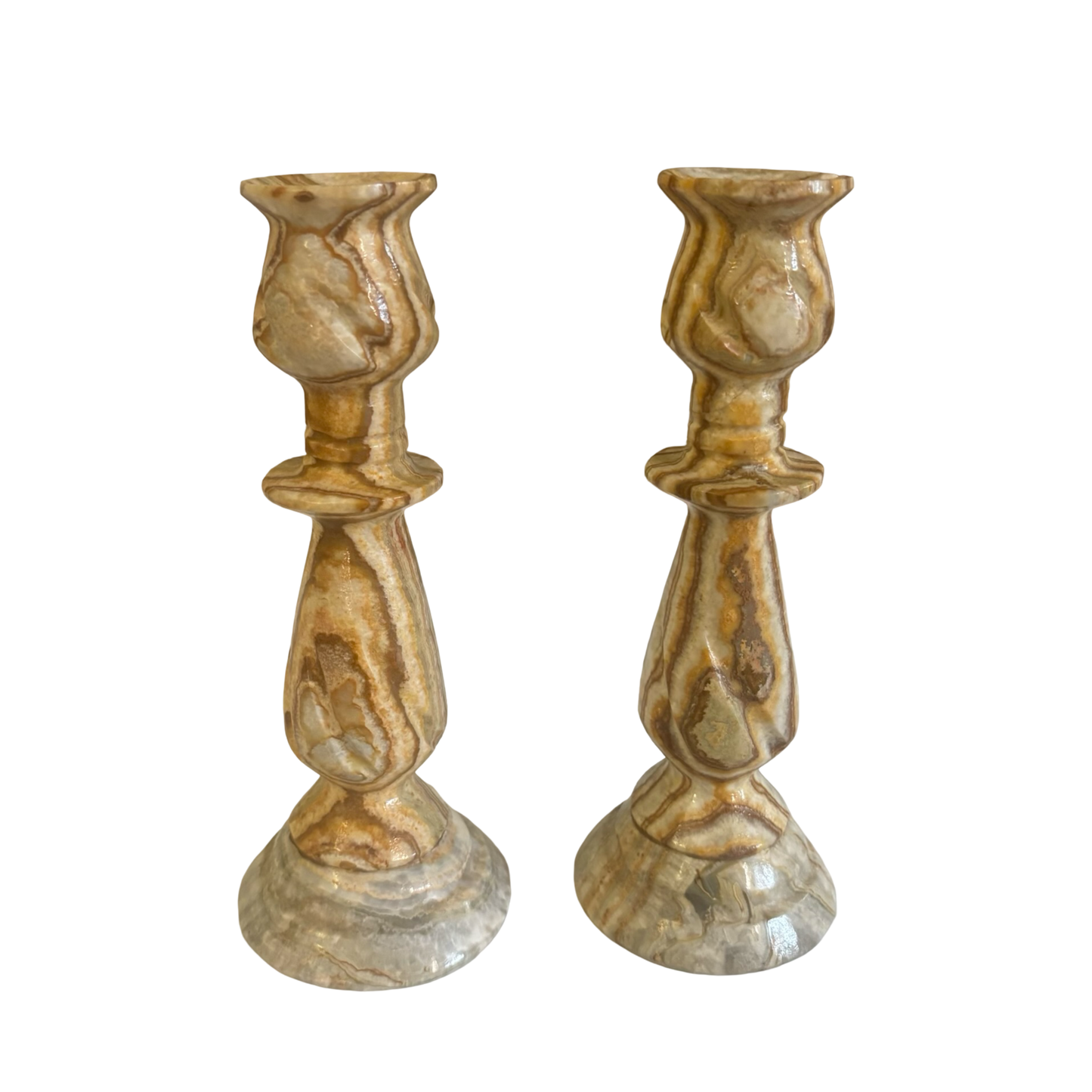 Onyx Candleholder Pair
