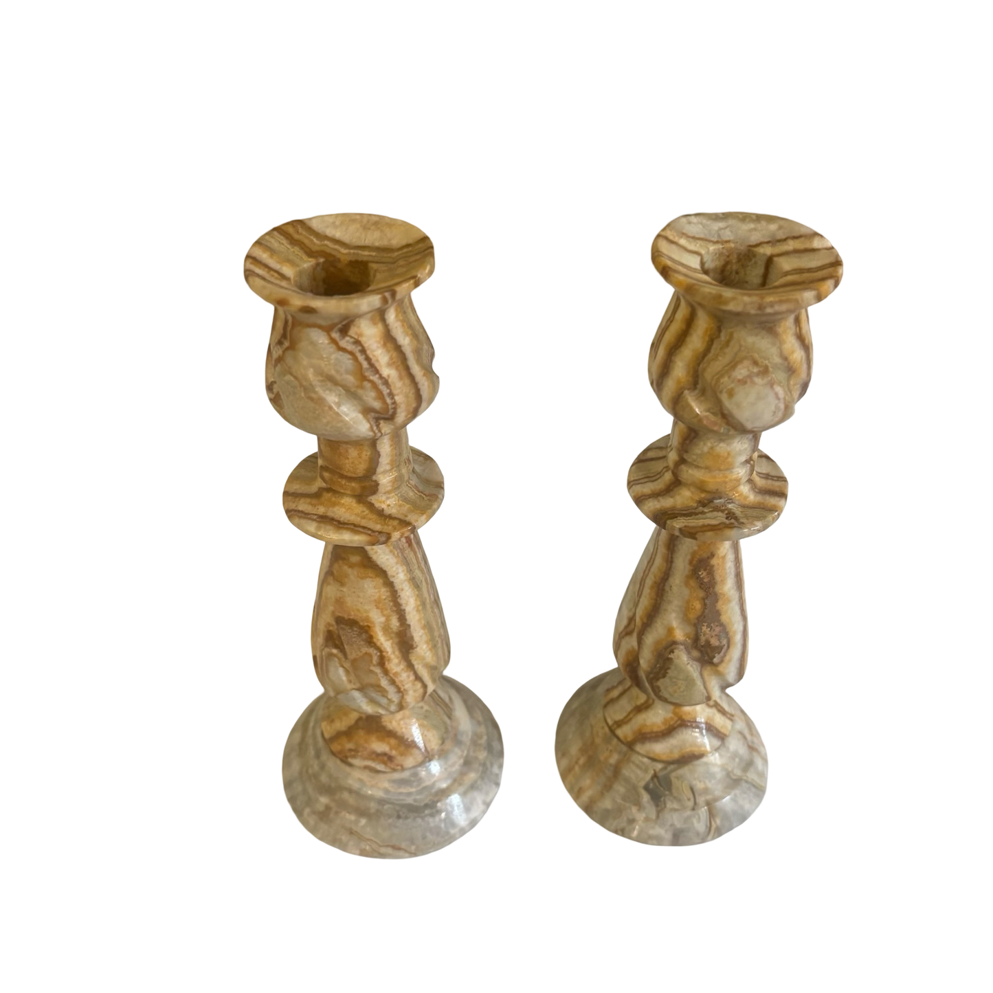 Onyx Candleholder Pair