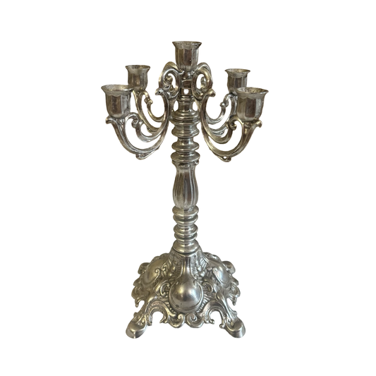 Ornate Silver Candelabra