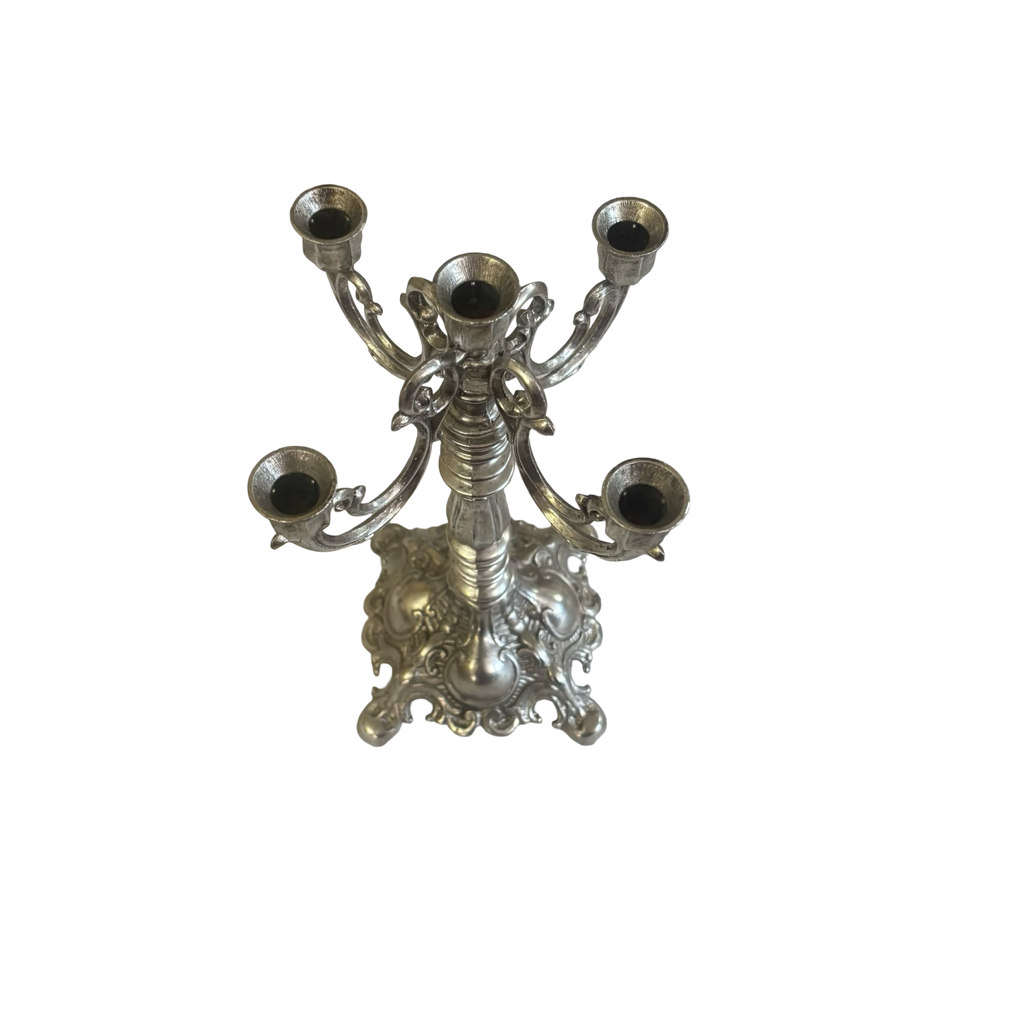 Ornate Silver Candelabra
