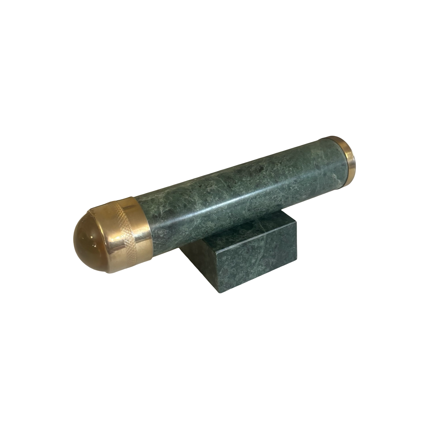 Green Marble and Brass Kaleidoscope