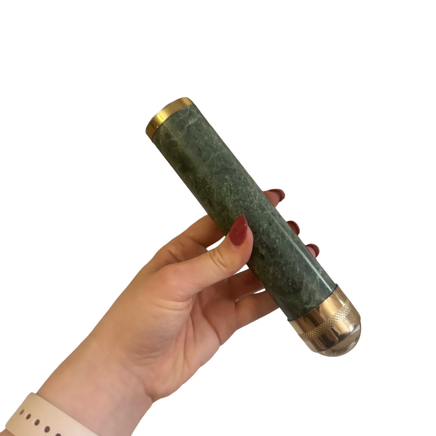 Green Marble and Brass Kaleidoscope