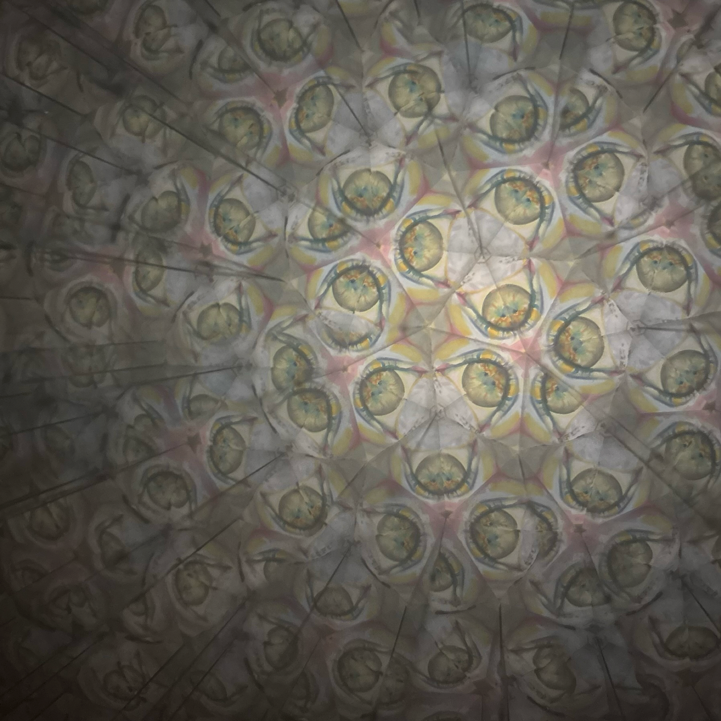 Green Marble and Brass Kaleidoscope