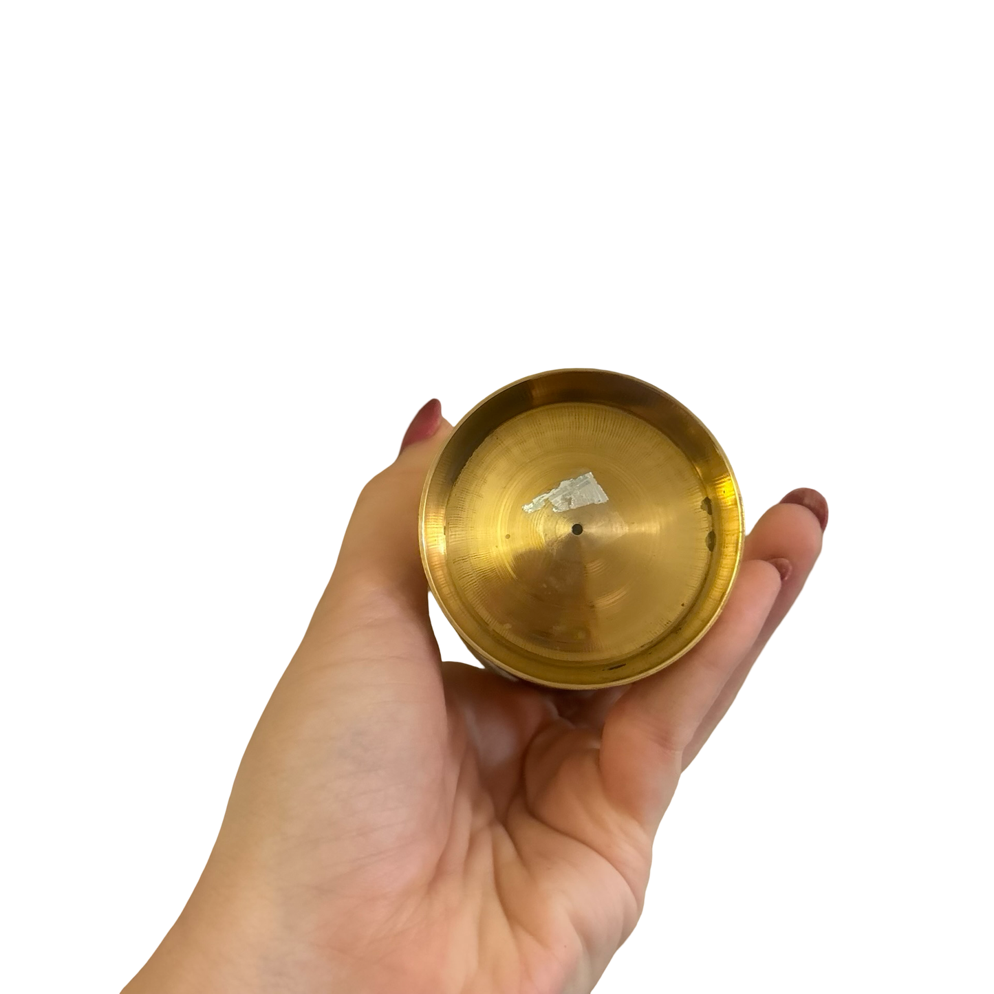 Eight Engraved Brass Cups