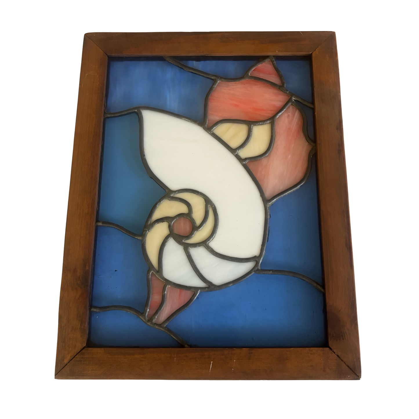 Stained Glass Shell Window