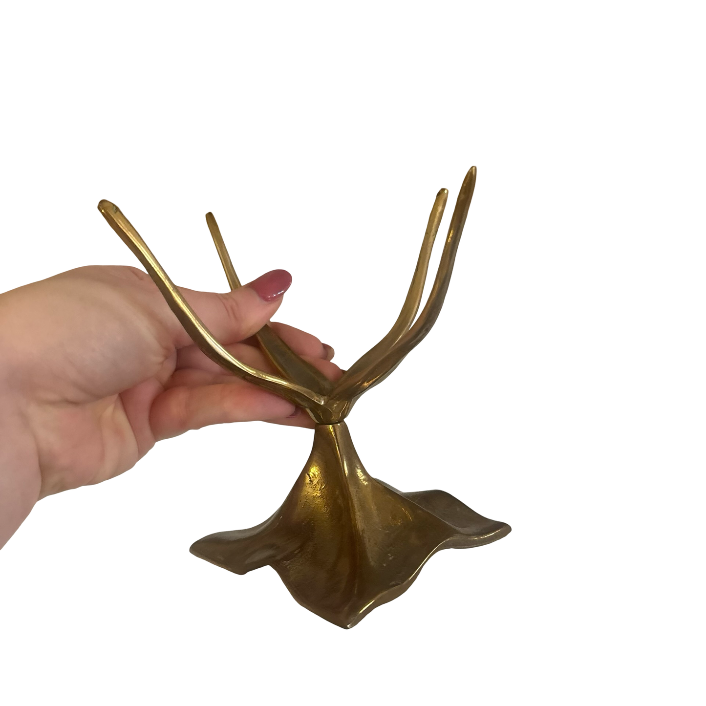Large Brass Claw Stand